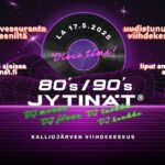 Kalliojärvellä LA 17.5. 80´s / 90´s JYTINÄT : DJ Mosse, DJ Jösse, DJ Henkka, DJ Miska, DJ Turkka